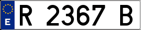 Trailer License Plate